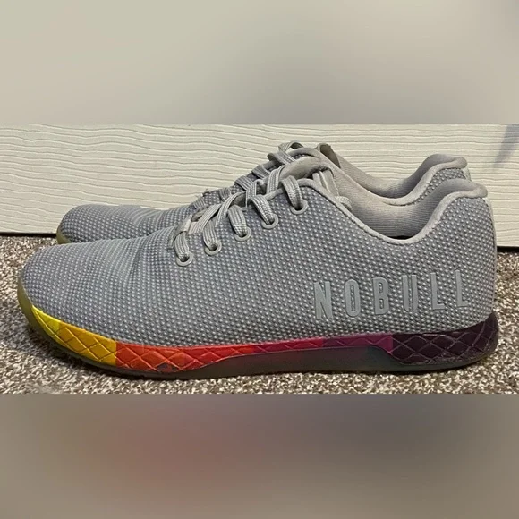 NOBULL Yellow and Gray Sneakers Nobull Shoes Mens 9.5 Womens 11 Project Trainer Nobull trainer neon yellow - Gem main image 3